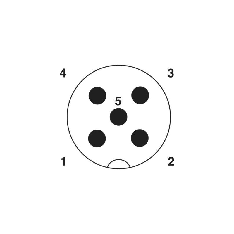 M12 5pins A code male moldable connector with shielded,brass with nickel plated screw